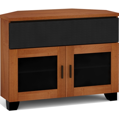 Elba 329CR 44" Extra Tall Corner TV Stand Cabinet with Center Speaker Opening in American Cherry